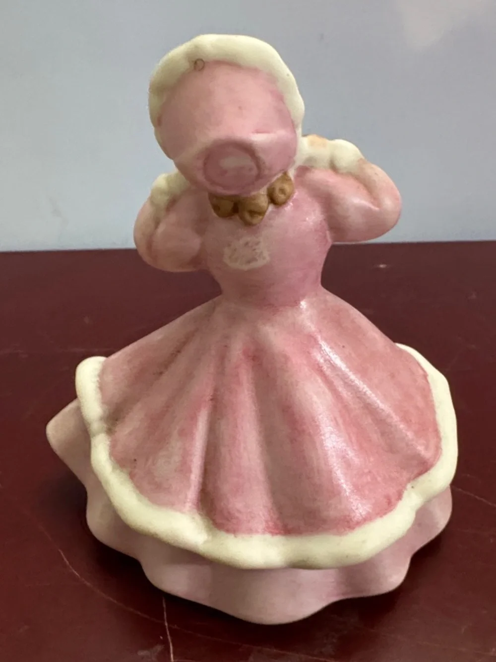 Vintage Pink Ceramic Figurine